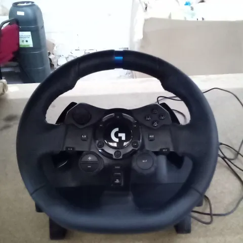 BOXED LOGITECH G923 RACING WHEEL AND PEDALS 