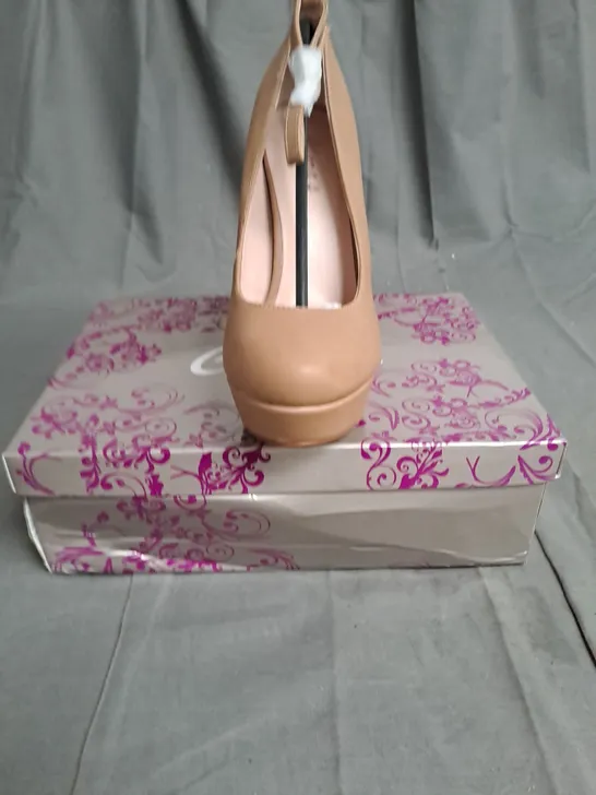 BOXED LOT OF 10 PAIRS OF CIARA'S LADIES HIGH HEELED SHOES. VARIOUS SIZES