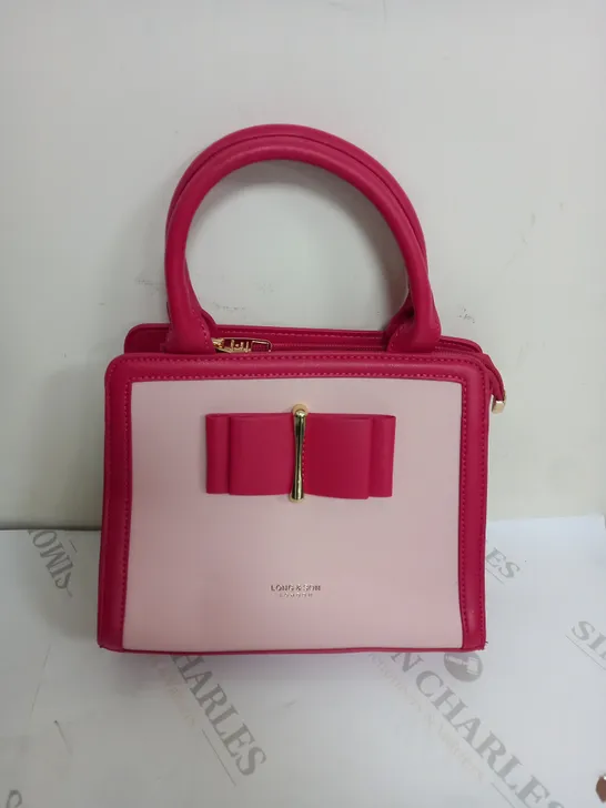 LONG&SON LONDON PINK BUCKLE DETAILED HANDBAG