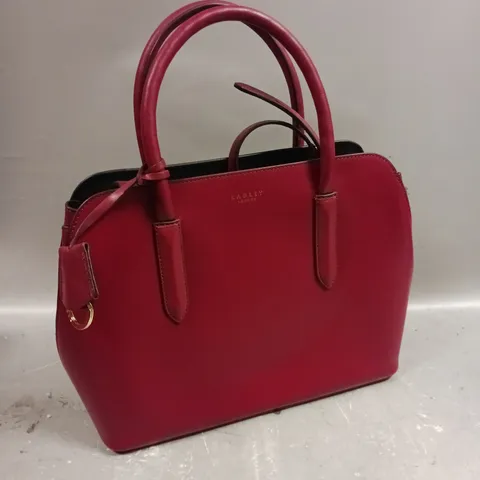 RADLEY LONDON WOMENS RED ZIP TOP BAG 