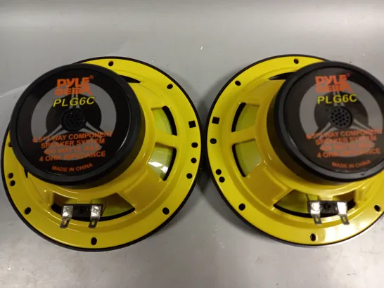 PAIR OF PYLE GEAR PLG6C 6.5" 2-WAY COMPONENT SPEAKER SYSTEM 400W 