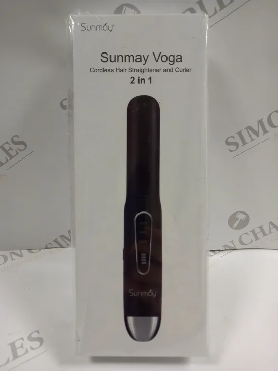 BOXED SUNMAY VOGA CORDLESS HAIR STRAIGHTENER AND CURLER 