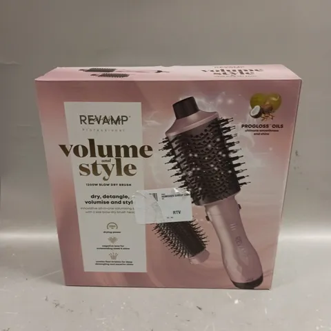 2 X BOXED REVAMP VOLUME & STYLE 1200W BLOW DRY BRUSHES	