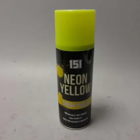 APPROXIMATELY 12 151 NEON YELLOW SPRAY PAINT - COLLECTION ONLY