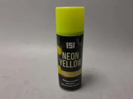 APPROXIMATELY 12 151 NEON YELLOW SPRAY PAINT - COLLECTION ONLY