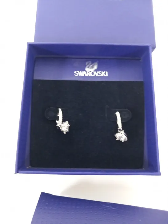 BOXED SWAROVSKI HOOP EARRINGS