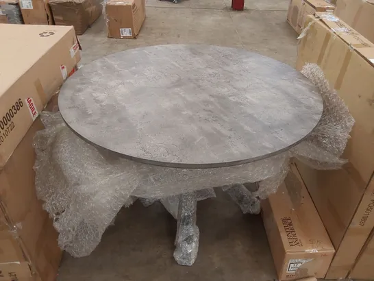 DESIGNER ROUND DINING TABLE - GREY 