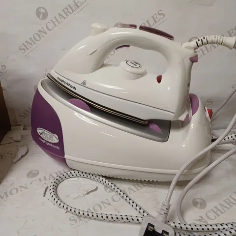 MORPHY RICHARDS JET STEAM GENERATOR IRON PINK/WHITE