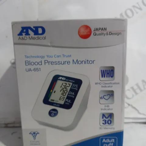 BOXED AND BLOODY PRESSURE MONITOR