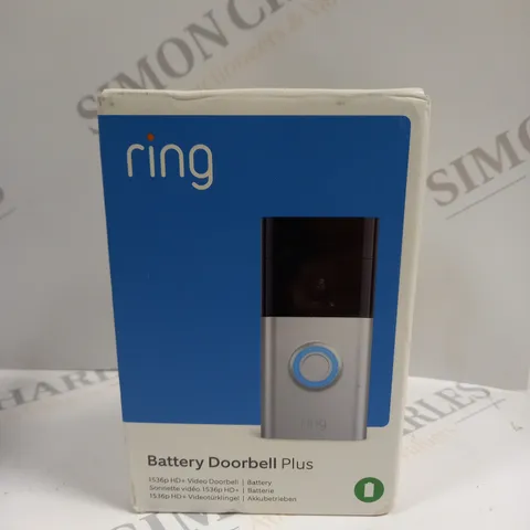 BOXED SEALED RING BATTERY DOORBELL PLUS 