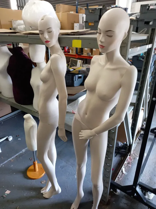 LOT OF ASSORTED MANNEQUINS AND AND CLOTHES DISPLAY FITTINGS / COLLECTION ONLY