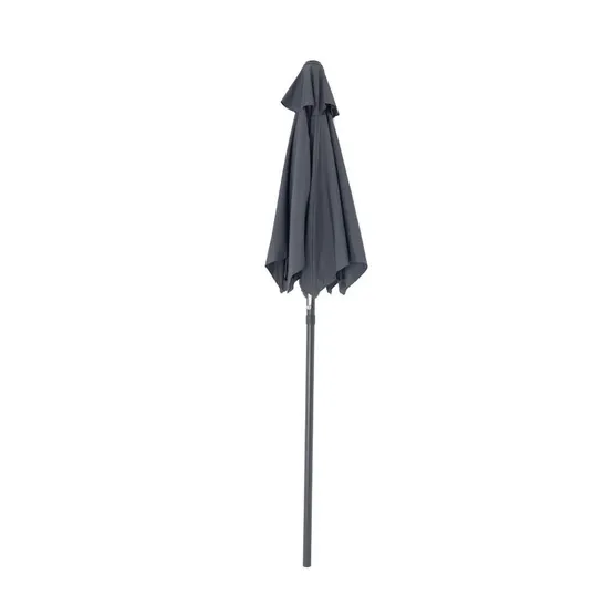 BOXED HILTON 200cm MARKET PARASOL - GREY (1 BOX)