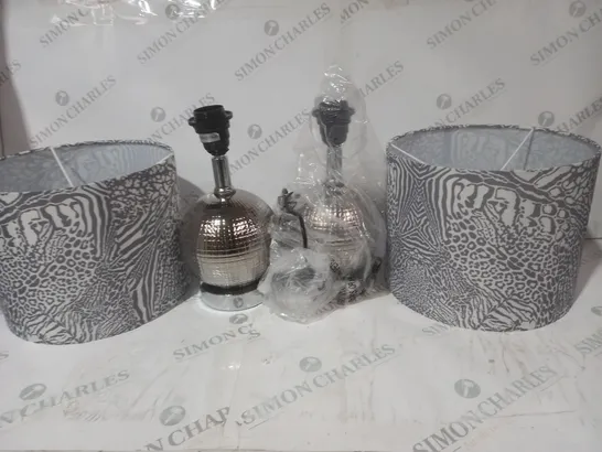 BOXED JM BY JULIEN MACDONALD SET OF 2 DISCO BALL LAMPS