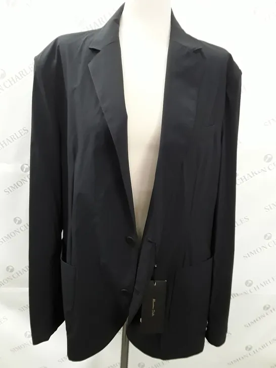 MASSIMO DUTTI BLACK SUIT JACKET - UK 46