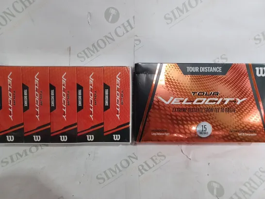 WILSON TOUR VELOCITY DISTANCE GOLF BALLS / WHITE 15 BALL PACK