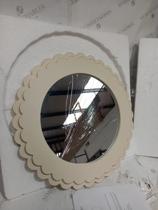 BUNDLEBERRY BY AMANDA HOLDEN SCALLOPED EDGE WALL MIRROR