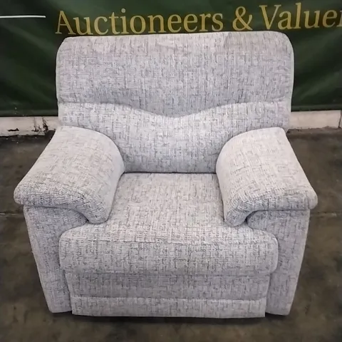 QUALITY BRITISH DESIGNED & MANUFACTURED G PLAN STRATFORD MANUAL RECLINER ARMCHAIR HARBOUR SLATE FABRIC