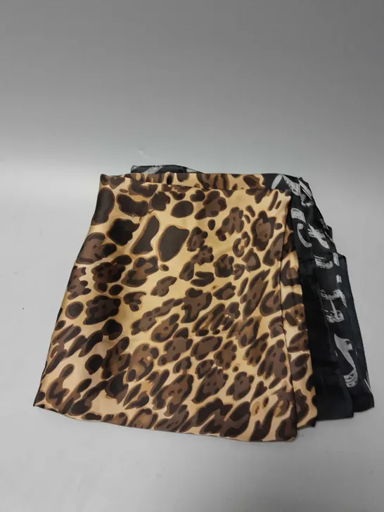 BRAND NEW BROWN PEPPER HANDBAGS LONG LEOPARD PRINT SCARF