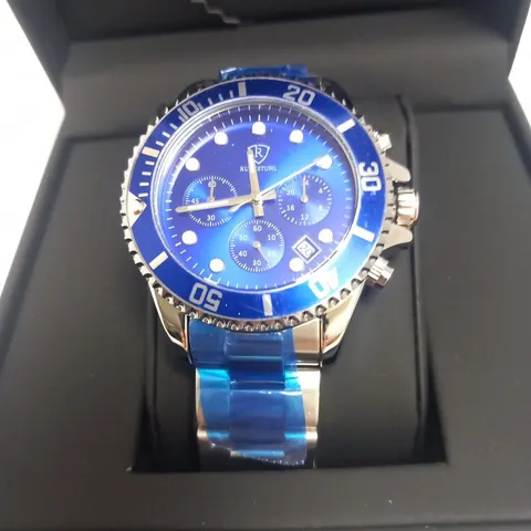 MENS RUCKSTUHL CHRONOGRAPH 8829 WATCH – BLUE DIAL - STAINLESS STEEL STRAP – 3ATM WATER RESISTANT – DATE FUNCTION- RRP £560