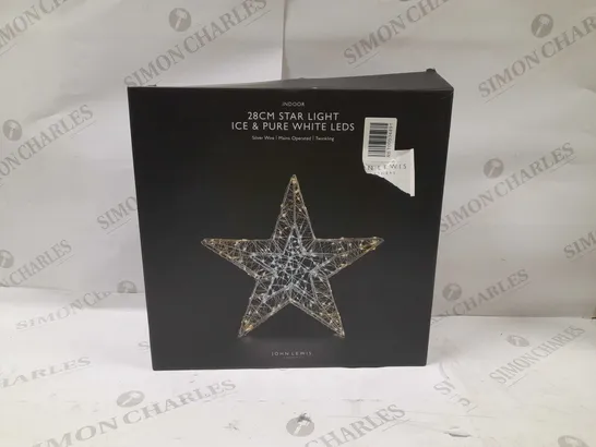 INDOOR 28CM STAR LIGHT-WHITE LEDS