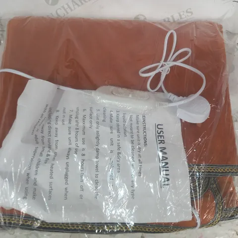 BAIZHENG ELECTRIC BLANKET IN BURNT SIENNA COLOUR