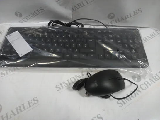 BOXED TRUST TARO USB KEYBOARD & MOUSE 