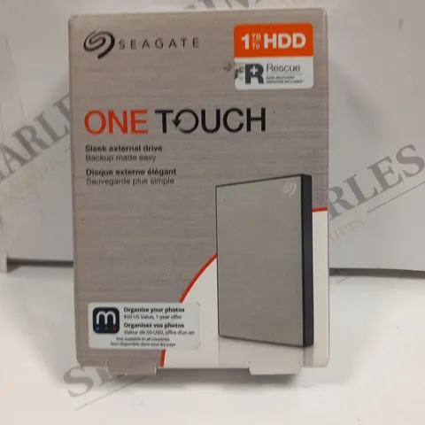 BOXED SEAGATE ONE TOUCH EXTERNAL DRIVE