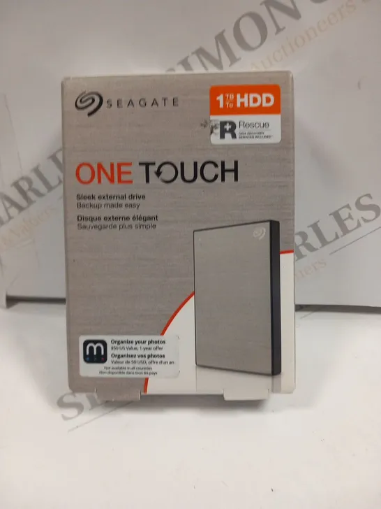 BOXED SEAGATE ONE TOUCH EXTERNAL DRIVE