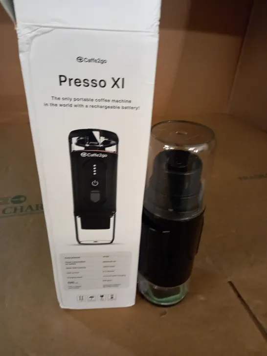 BOXED CAFFE2GO PRESSO XI PORTABLE COFFEE ACHINE