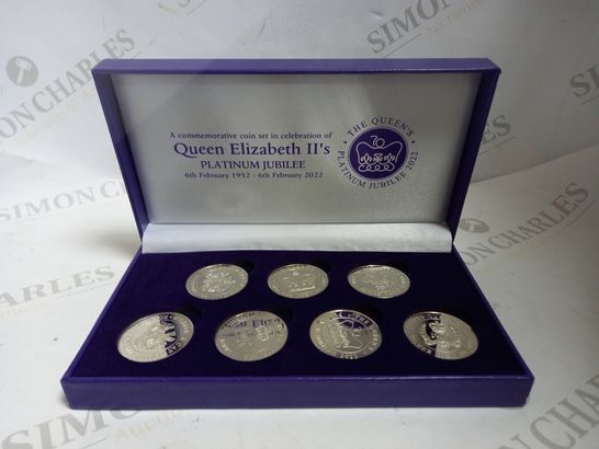 QUEEN ELIZABETH II'S PLATINUM JUBILEE 7PC COLLECTIBLE COIN COLLECTION