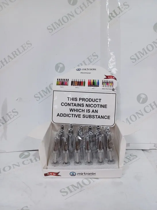 PACK OF APPROX. 24 X MIRTRONIX MINI PROTANK E-CIGARETTE ATOMIZERS - GREY