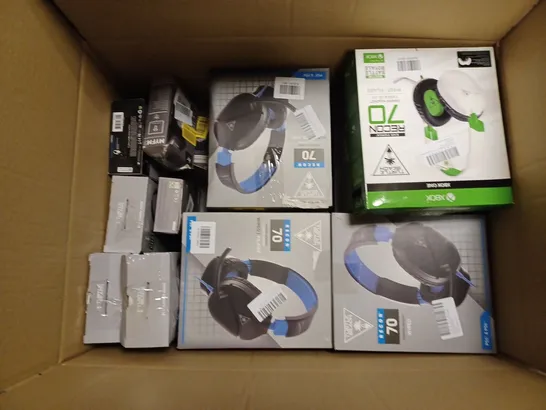 APPROXIMATELY 25 BOXED HEADSETS TO INCLUDE TURTLE BEACH RECON 70, TURTLE BEACH RECON 50P, PDP NINTENDO SWITCH HEADSET, ETC