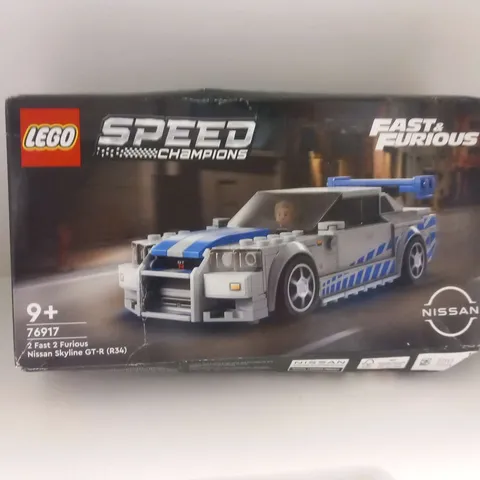 BOXED LEGO SPEED CHAMPIONS FAST AND FURIOUS 76917 2 FAST 2 FURIOUS NISSAN SKYLINE GT-R(R34)