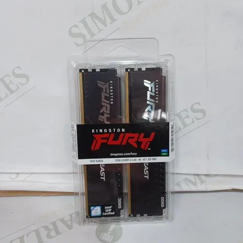 KINGSTON FURY DDR5 5200MT 1.25V RAM STICKS 16GB (2 X 8GB STICKS) 