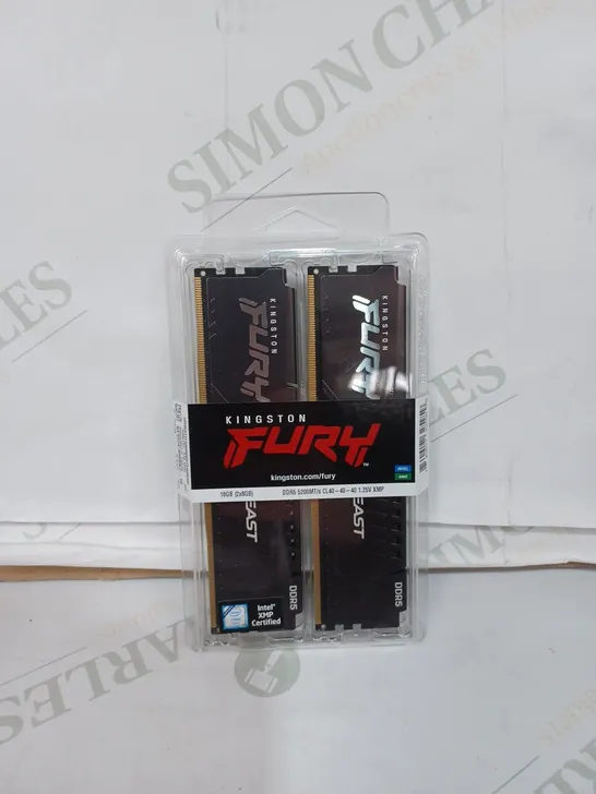 KINGSTON FURY DDR5 5200MT 1.25V RAM STICKS 16GB (2 X 8GB STICKS) 