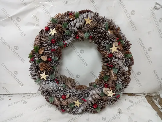 THREE KINGS 60 CM FROSTSTAR CHRISTMAS WREATH RRP £49.99