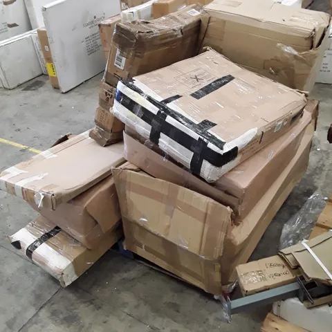 PALLET OF ASSORTED FLAT PACK FURNITURE PARTS 