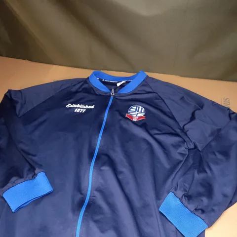 MENS BOLTON WANDERERS ZIPPED JACKET SIZE XXL