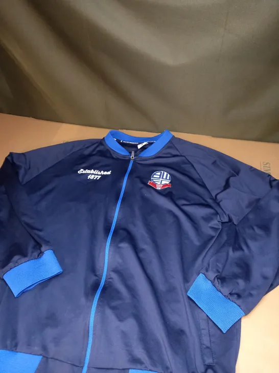 MENS BOLTON WANDERERS ZIPPED JACKET SIZE XXL