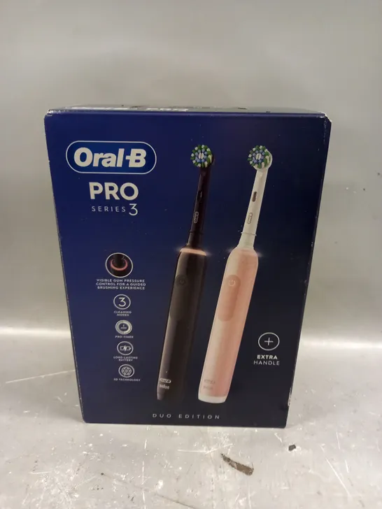 BOXED SEALED ORAL-B PRO 3 SERIES DUO EDITION ELECTRIC TOOTHBRUSHES 