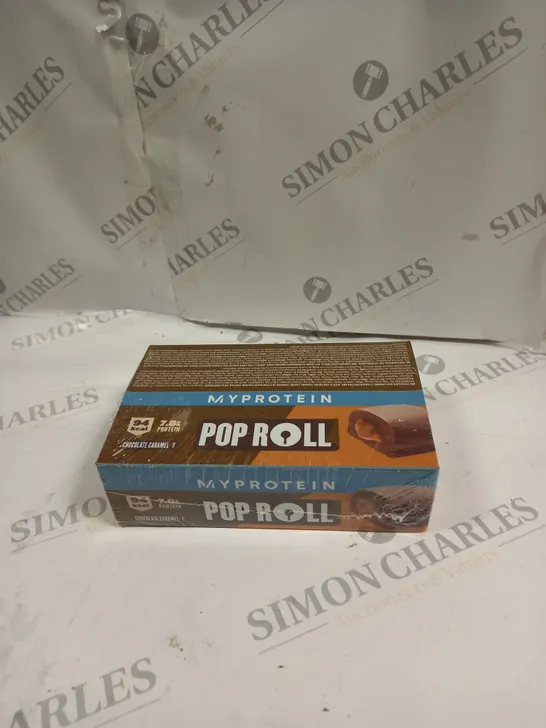 BOX OF 12X27G MYPROTEIN POP ROLL - CHOCOLATE CARAMEL 