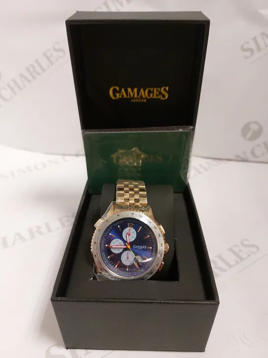 GAMAGES OF LONDON LIMITED EDITION HAND ASSEMBLED DYNAMIC SPORTS AUTOMATIC WATCH - ROSE