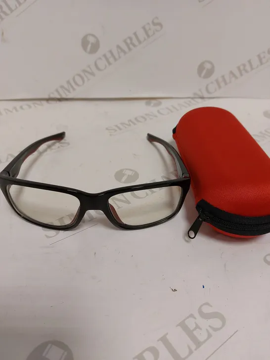 HARRINGTON SPORT BEAT SHINY BLACK/RED EYEGLASSES 