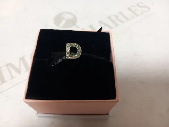 BOXED PANDORA 'D' CHARM