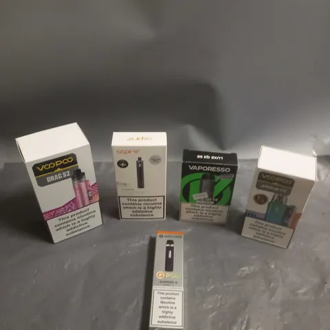 APPROXIMATELY 20 BOXED E-CIGARETTES TO INCLUDE ASPIRE, VAPORESSO, VOOPOO ETC