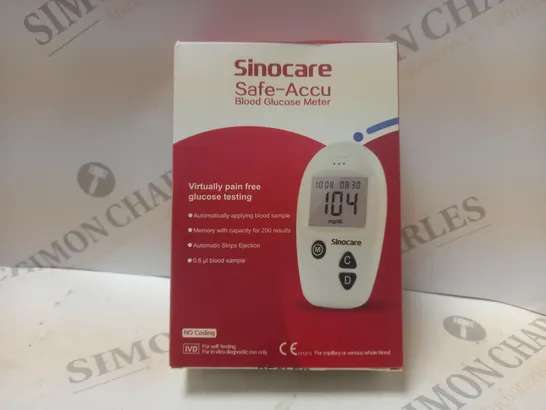 SEALED SINOCARE SAFE-ACCU BLOOD GLUCOSE METER