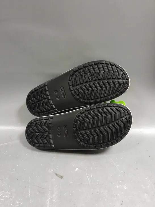 PAIR OF CROCS BAYABAND SLIDERS - 11