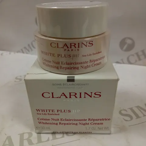 CLARINS PARIS WHITE PLUS HP  SEA LILY ENRICHED NIGHT CREAM 50ML