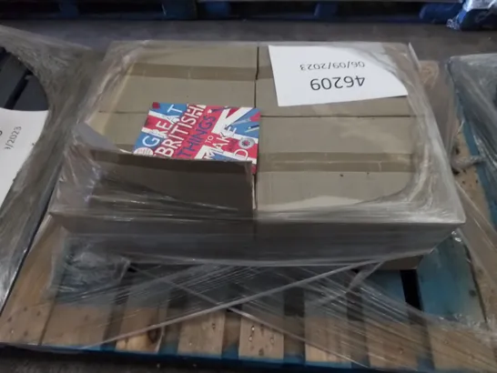 PALLET TO CONTAIN 4 X BOXES OF GREAT BRITISH THINGS TO MAKE AND DO CHILDREN'S ACTIVITY BOOK WITH STICKERS, APPROX 80 BOOKS PER BOX