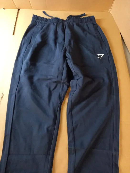 GYMSHARK NAVY TRAINING JOGGING TROUSERS - M